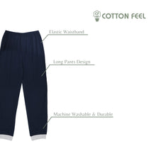 Load image into Gallery viewer, Navy Blue Long Sleeve Pyjamas With Camping Block Print
