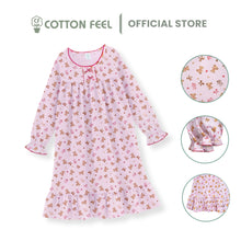 Load image into Gallery viewer, Light Pink Night Gown With Bear & Ribbon Full Print