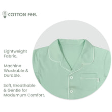 Load image into Gallery viewer, Light Green Short Sleeve Collar Pyjamas