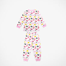 Load image into Gallery viewer, Cute Pink Dino Print Long Sleeve Kids Pyjamas