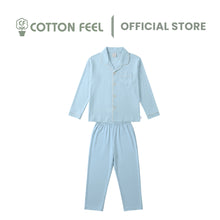 Load image into Gallery viewer, Green/Blue Long Sleeve Collar Pyjamas