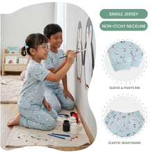 Load image into Gallery viewer, Blue Short Sleeve Pyjamas With Penguin Full Print