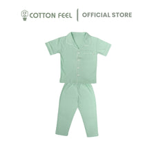 Load image into Gallery viewer, Light Green Short Sleeve Collar Pyjamas