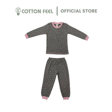 Load image into Gallery viewer, Dark Grey Long Sleeve Pyjamas With Polka Dot Full Print