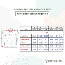 Load image into Gallery viewer, Peach Small Colour Dote Short Sleeve Kid's Nighties