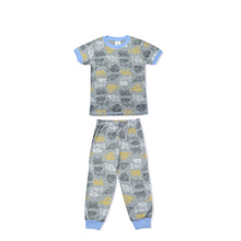 Load image into Gallery viewer, Light Grey Trucks Short Sleeve Pyjamas