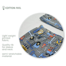 Load image into Gallery viewer, Dark Grey Trucks Short Sleeve Pyjamas