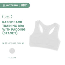 Load image into Gallery viewer, White Modal Bra Razor Back Design With Pad

