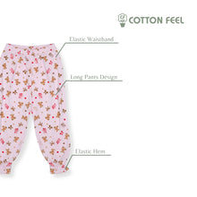 Load image into Gallery viewer, Pink Semi-Fashion Long Sleeve Pyjamas With Bear &amp; Ribbon Full Print
