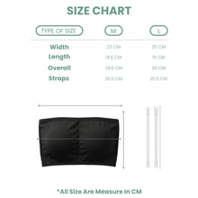 Load image into Gallery viewer, Black/White Modal Tube Bra With Transparent Straps
