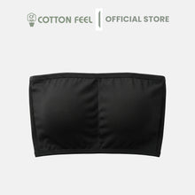 Load image into Gallery viewer, Black/White Modal Tube Bra With Transparent Straps
