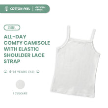 Load image into Gallery viewer, White Camisole With Elastic Shoulder Straps
