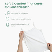 Load image into Gallery viewer, White Camisole With Elastic Shoulder Straps
