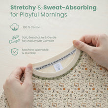 Load image into Gallery viewer, Green/Beige/Blue Long Sleeve Pyjamas With Party, Sports &amp; Education Stationery Full Print
