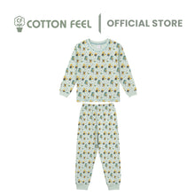 Load image into Gallery viewer, Green/Beige/Blue Long Sleeve Pyjamas With Party, Sports &amp; Education Stationery Full Print
