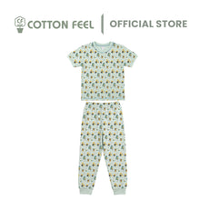 Load image into Gallery viewer, Green/Blue Short Sleeve Pyjamas With Party &amp; Education Stationery Full Print

