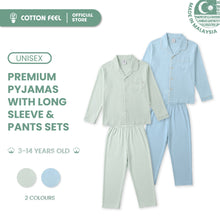 Load image into Gallery viewer, Green/Blue Long Sleeve Collar Pyjamas
