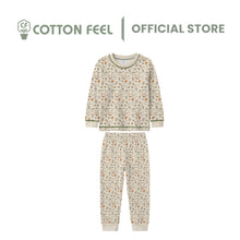 Load image into Gallery viewer, Green/Beige/Blue Long Sleeve Pyjamas With Party, Sports &amp; Education Stationery Full Print
