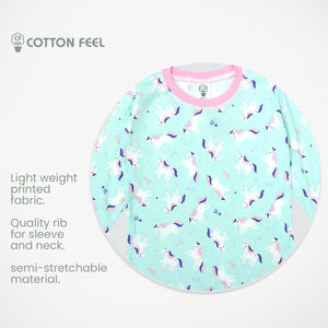 Cute Unicorn Print Long Sleeve Kids Pyjamas