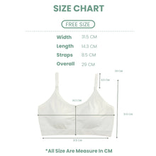 Load image into Gallery viewer, White Viscose &amp; Spandex Bra Adjustable Straps
