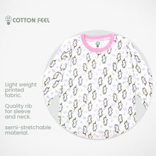 Load image into Gallery viewer, Pink White Seahorse Print Long Sleeve Kids Pyjamas
