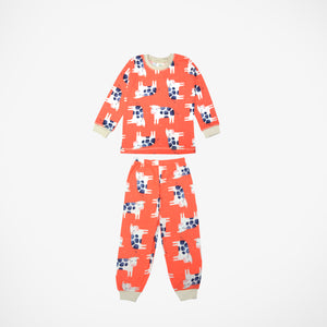 Cute Cow Print Long Sleeve Pyjamas Pajamas