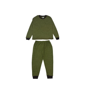 Army Green Bear Long Sleeve Pyjamas